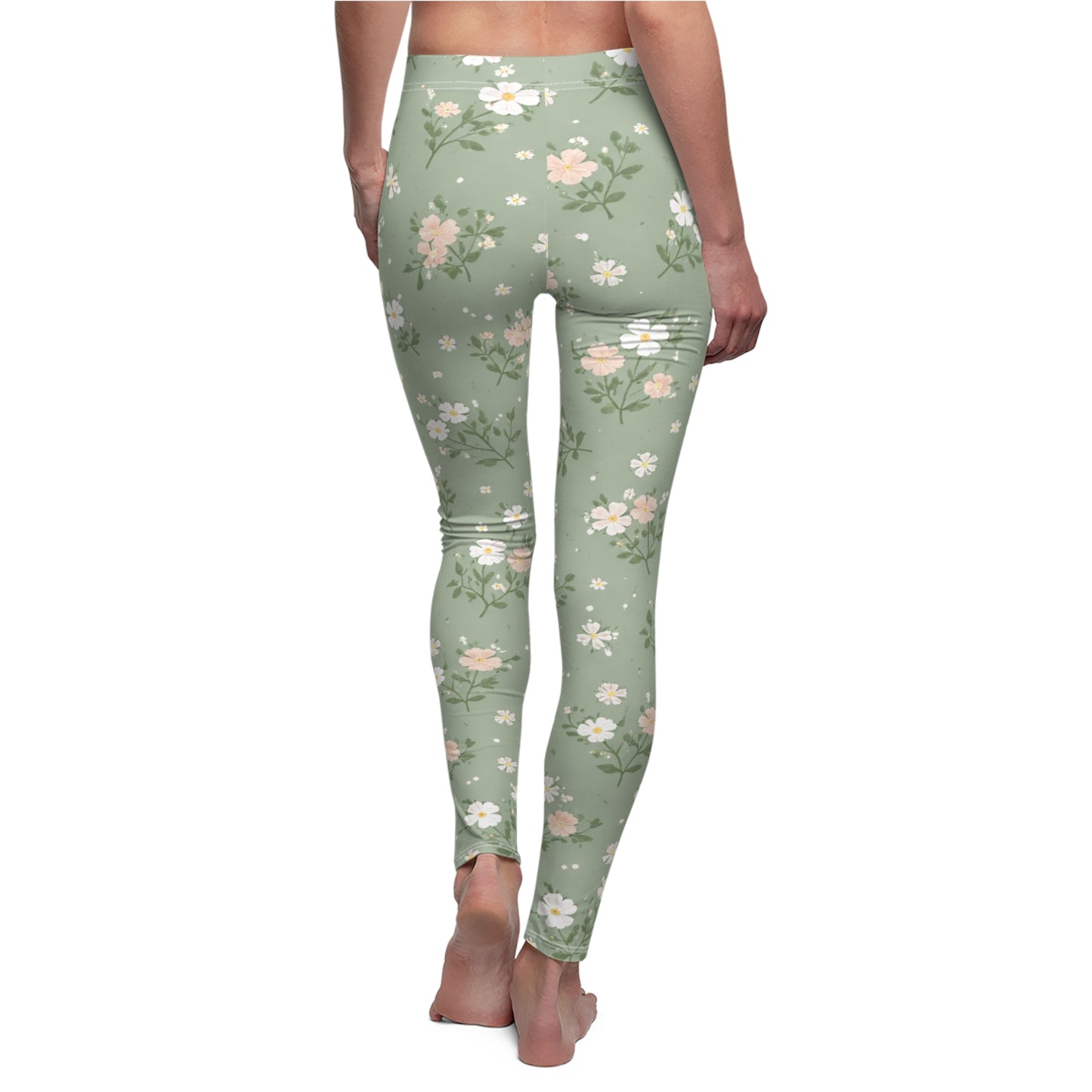Pastel Blossom Women's Casual Leggings