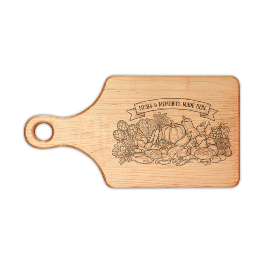 Charcuterie Board Illustration Wooden Cutting Board