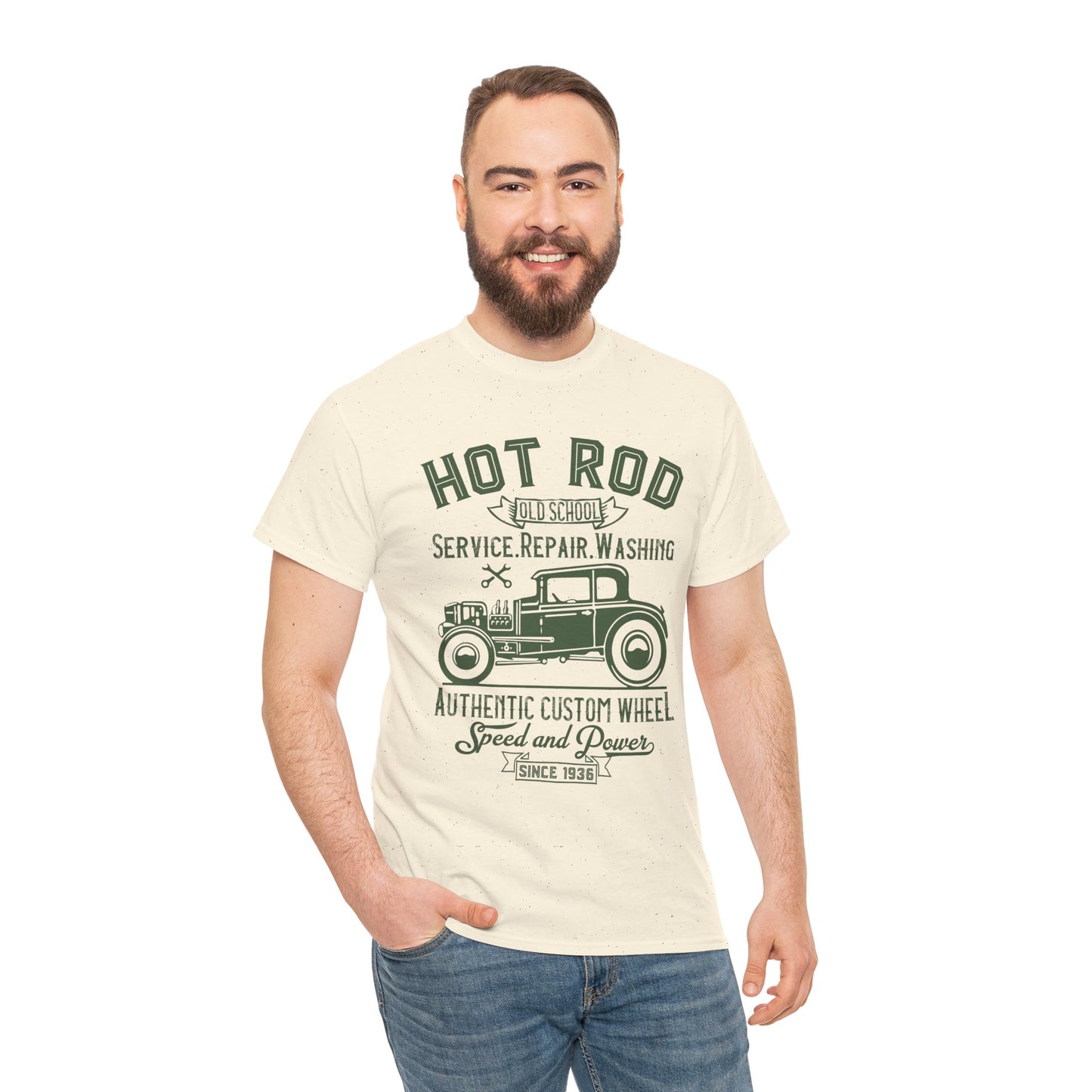 Hot Rod Old School Authentic Custom Wheel Men's T-Shirt