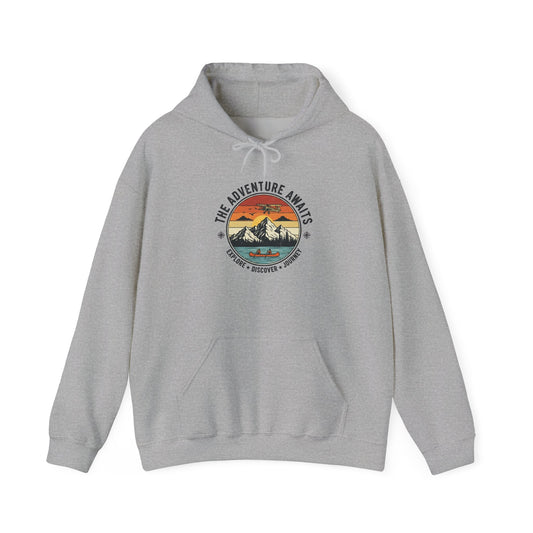 Adventure Awaits Heavy Blend Hooded Sweatshirt