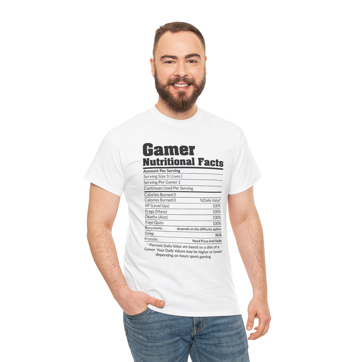 Gamer Nutritional Facts T-Shirt