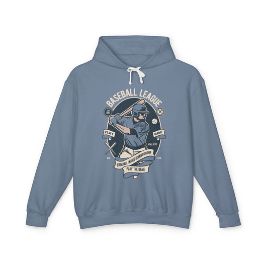 Baseball League Lightweight Hooded Sweatshirt