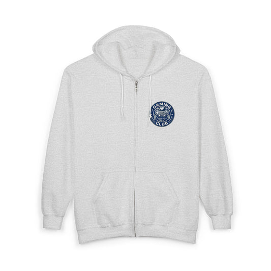 Gaming Club Embroidered Chest Logo Zipper Hooded Sweatshirt