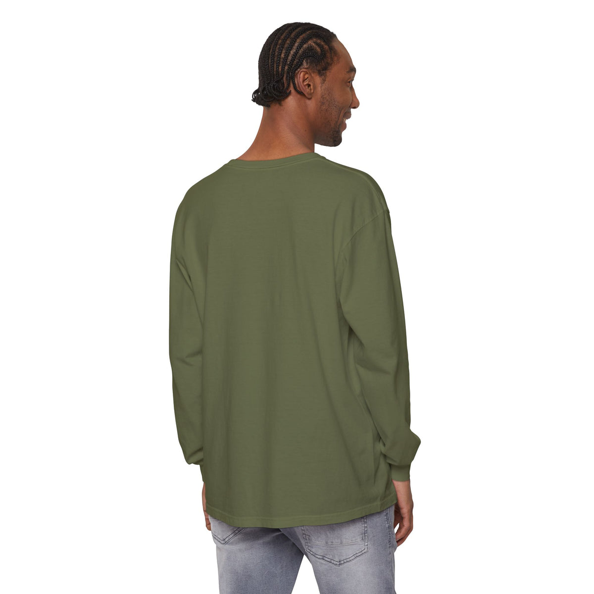 Never Underestimate An Old Man With A Jeep Garment-Dyed Long Sleeve T-Shirt
