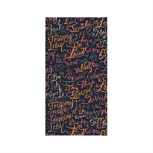 Inspirational Scripture Hand Lettering Neck Gaiter