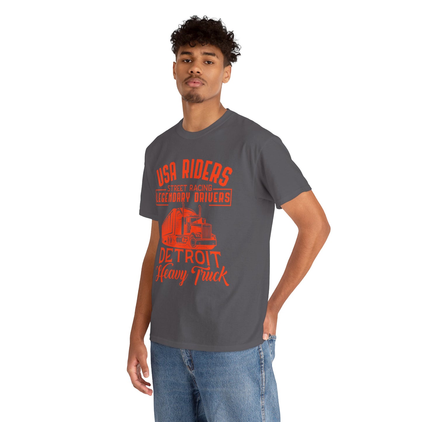 USA Riders Detroit Heavy Truck T-Shirt