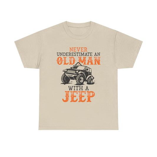Never Underestimate Old Man With Jeep T-Shirt