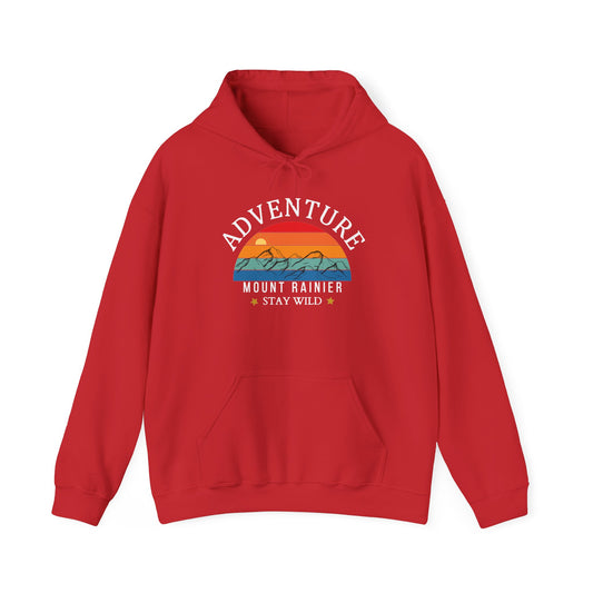 Adventure Mount Rainier "Stay Wild" Heavy Blend Hooded Sweatshirt