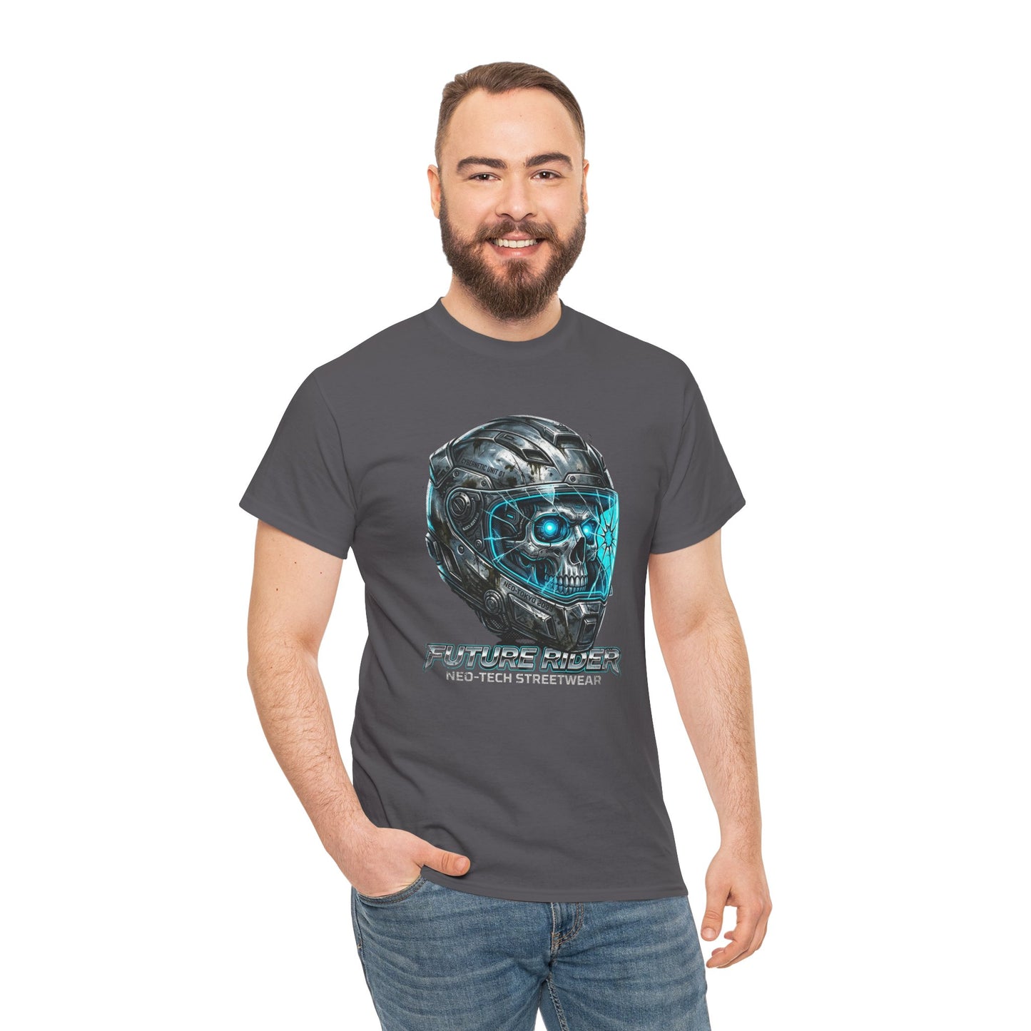 Future Driver Cyber Skull Helmet Men's Tee
