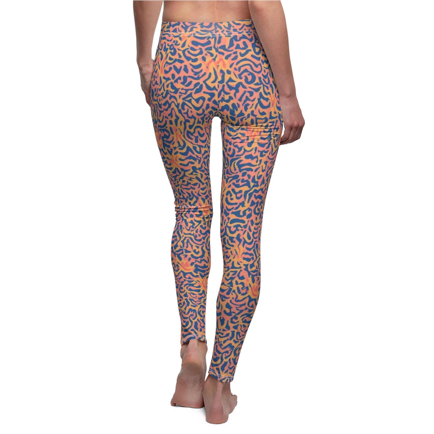 Abstract Leopard-Print Women's Leggings