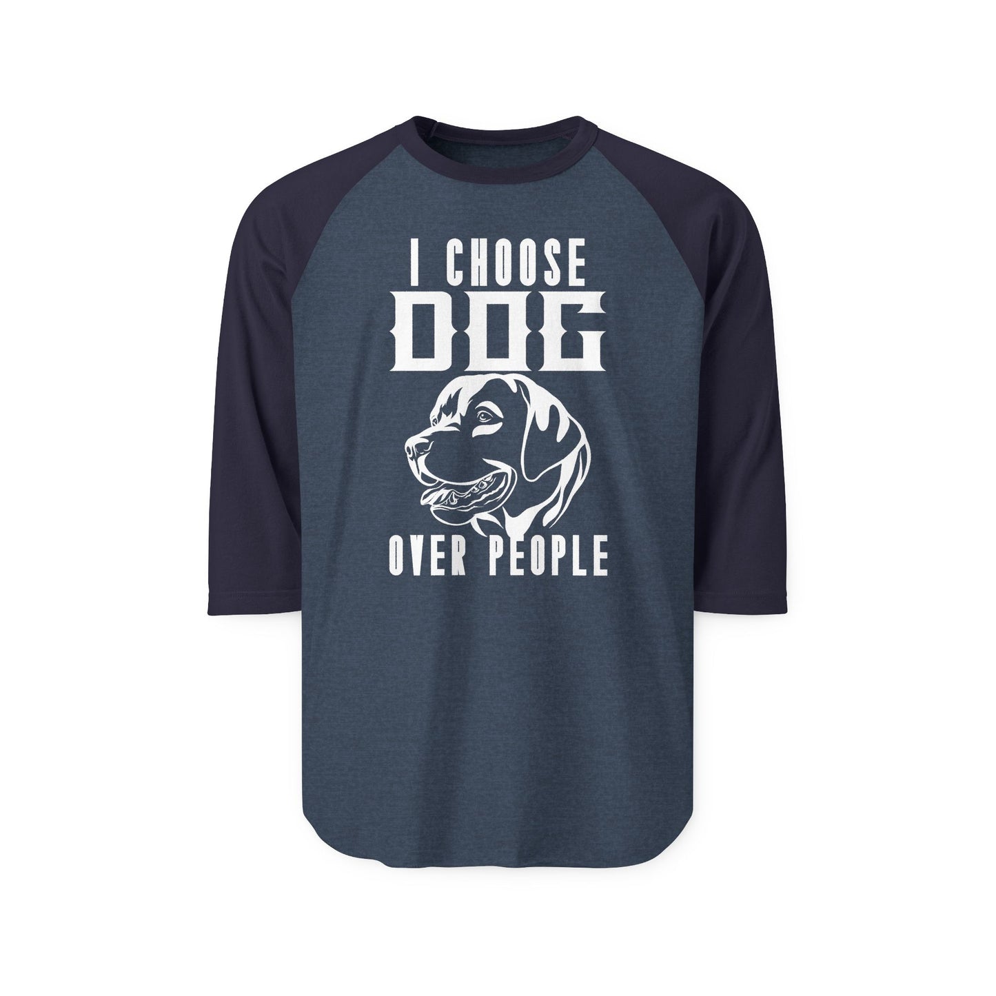 I Choose Dog Over People Raglan Women's Shirt