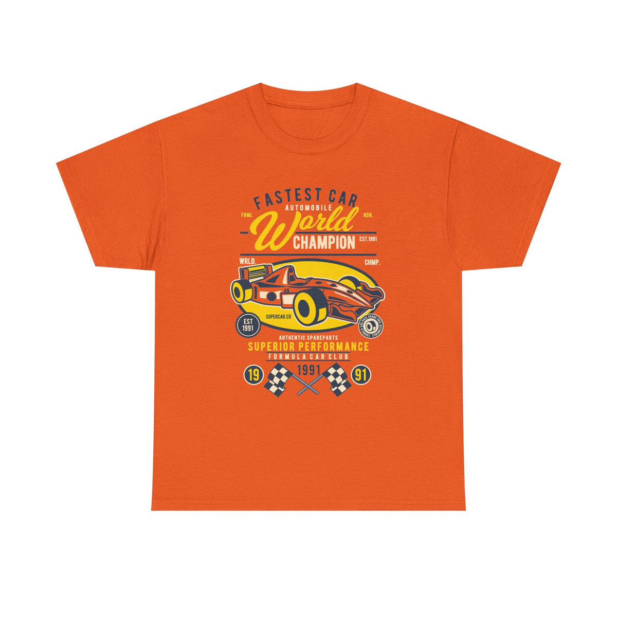 Fastest Car World Champion Vintage Auto Design T-Shirt