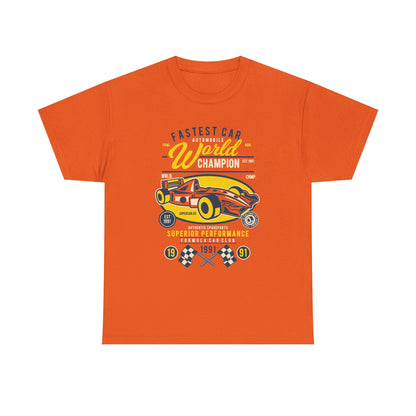 Fastest Car World Champion Vintage Auto Design T-Shirt