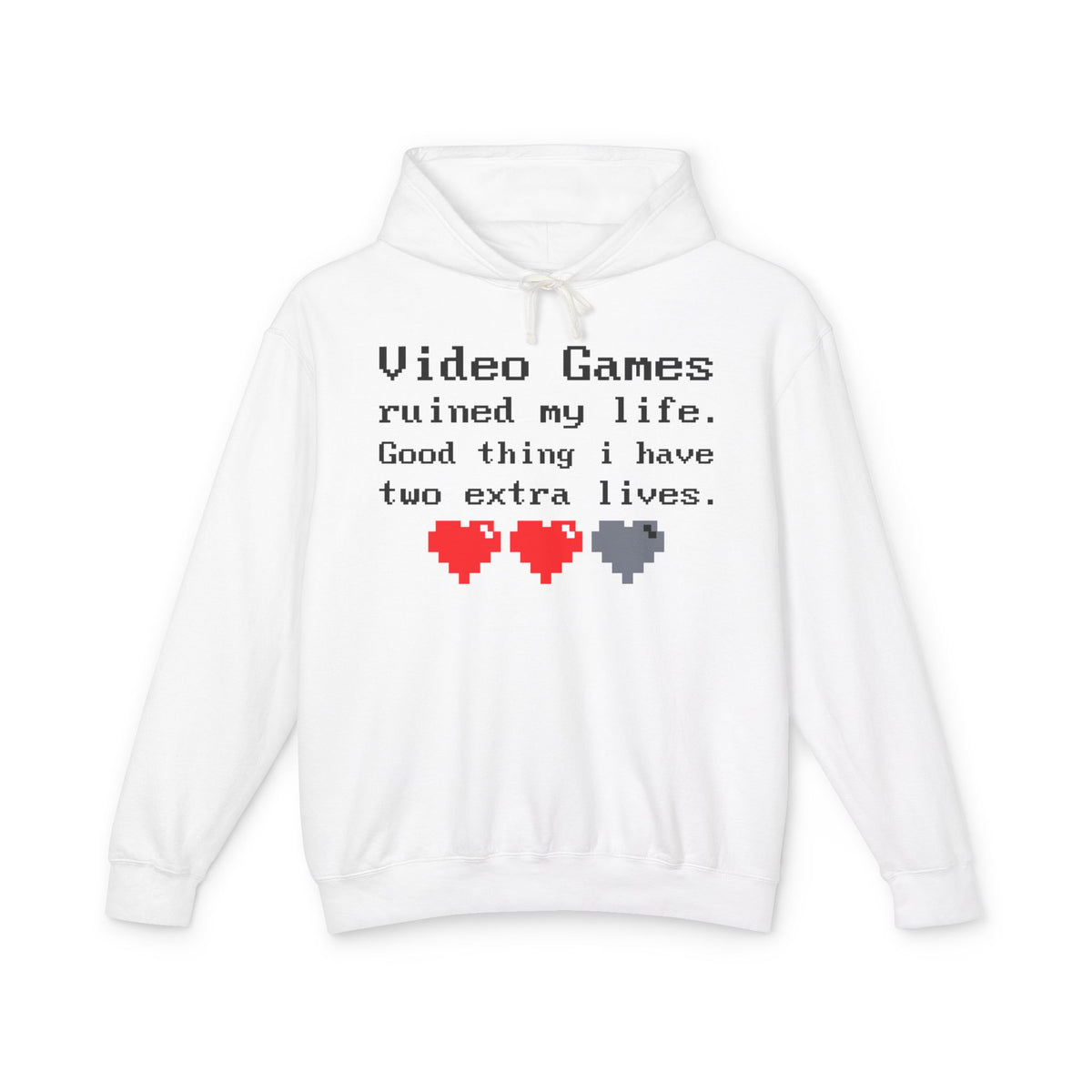 Video Games Ruined My Life Lightweight Women's Hooded Sweatshirt