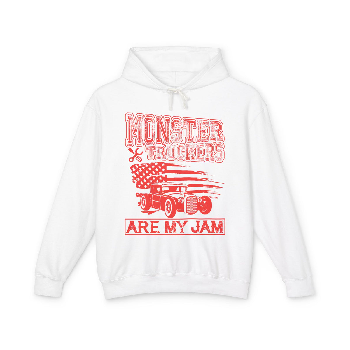 Monster Truckers Are My Jam Lightweight Hooded Sweatshirt