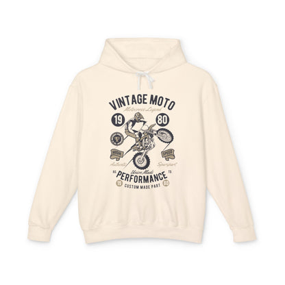 Vintage Moto Lightweight Hooded Sweatshirt