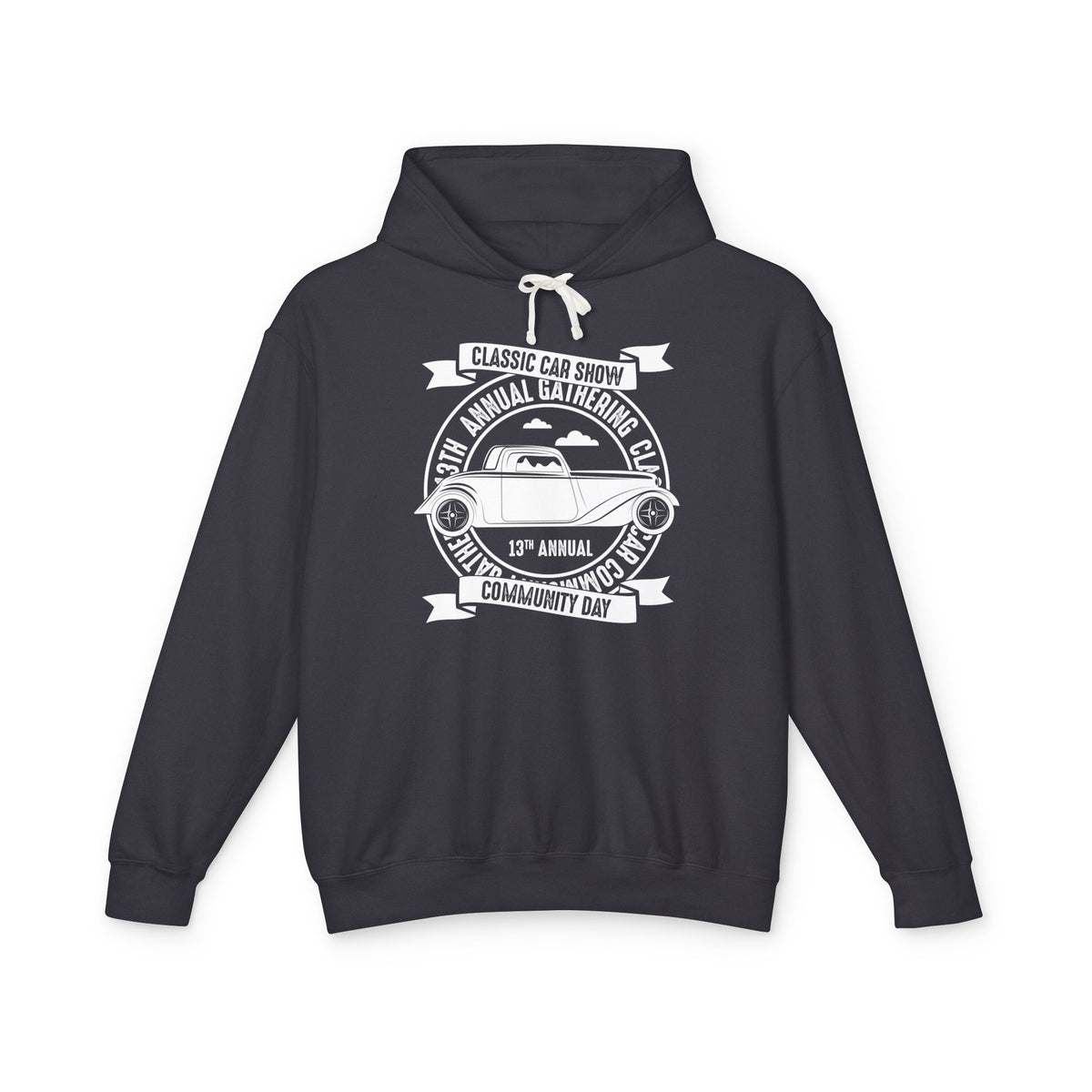 Classic Car Show Community Day Lightweight Hooded Sweatshirt