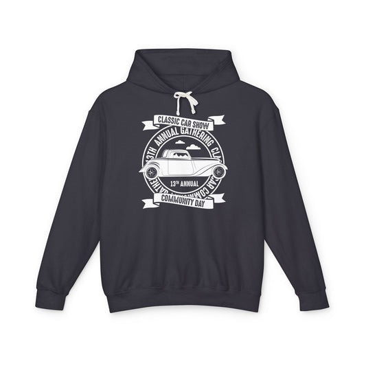 Classic Car Show Community Day Lightweight Hooded Sweatshirt