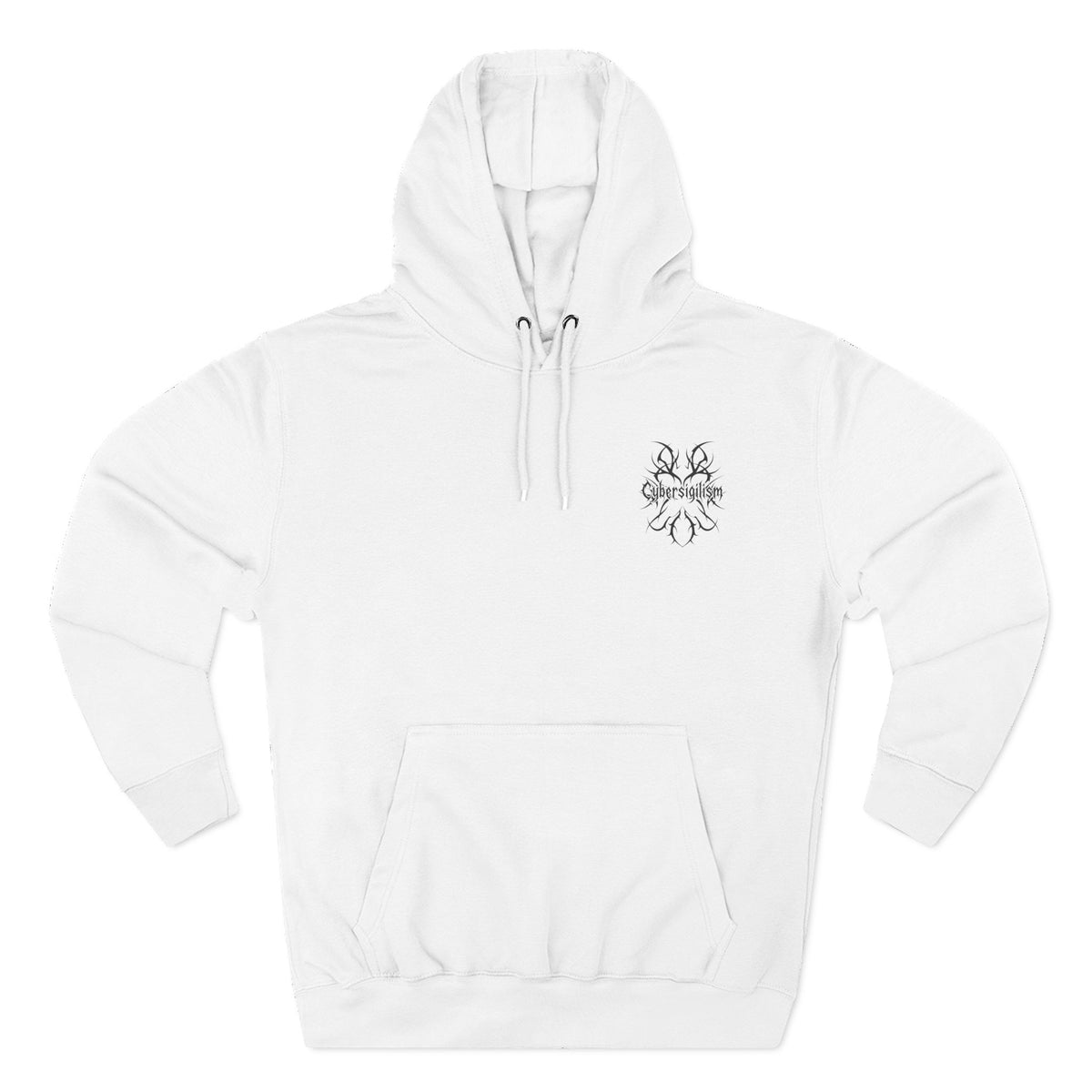 Cybersigilism Gothic Three-Panel Fleece Hooded Sweatshirt