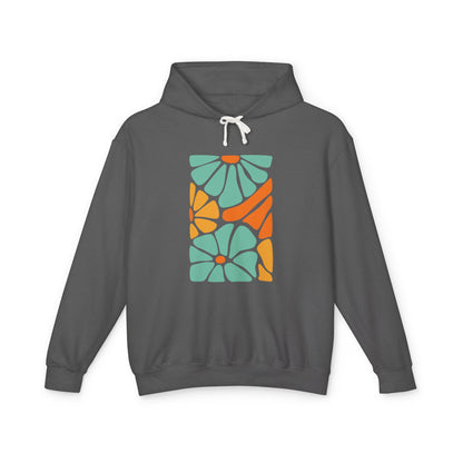 Colorful Floral Pattern Lightweight Women's Hooded Sweatshirt