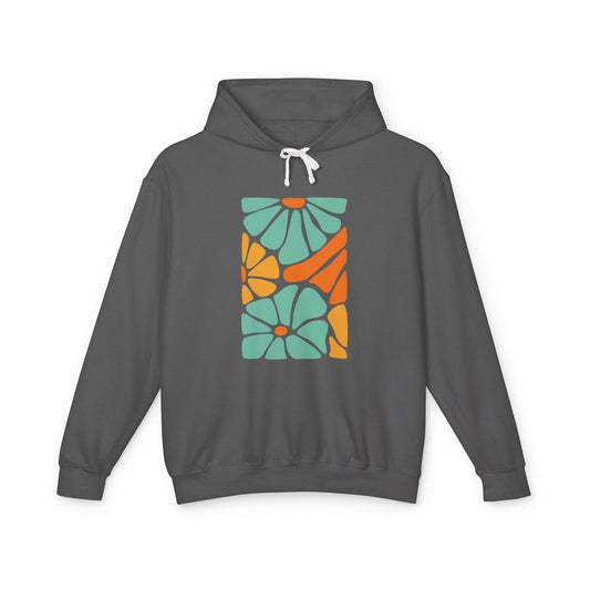 Colorful Floral Pattern Lightweight Women's Hooded Sweatshirt