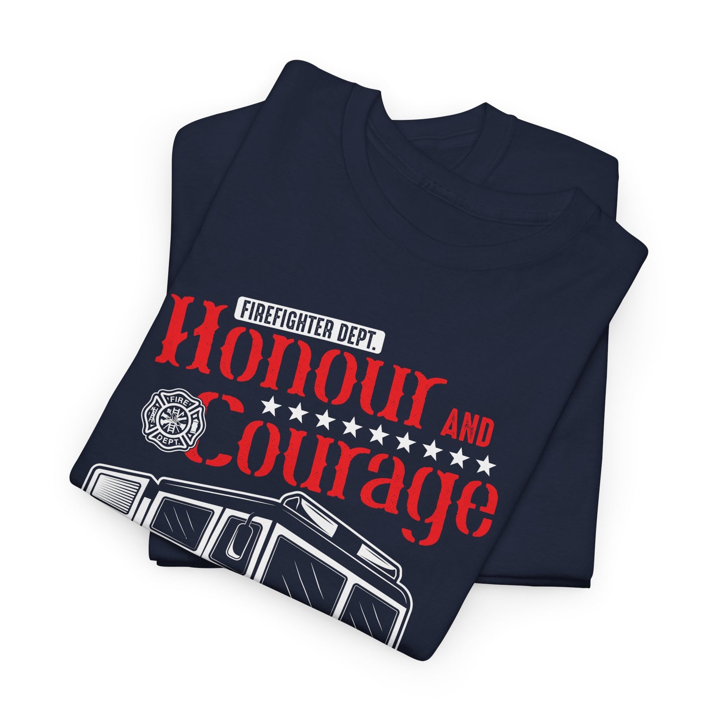 Honour and Courage Firetruck Men's Tee