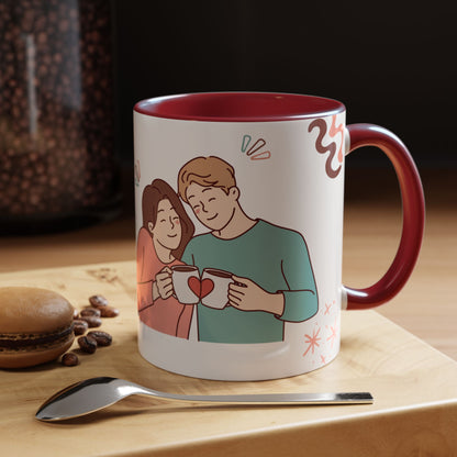 Cute Romantic Heart Design 11oz Mug
