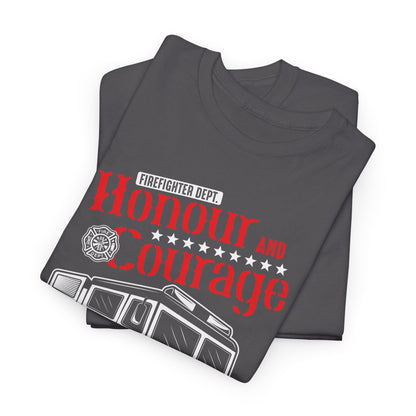 Honour and Courage Firetruck Men's Tee