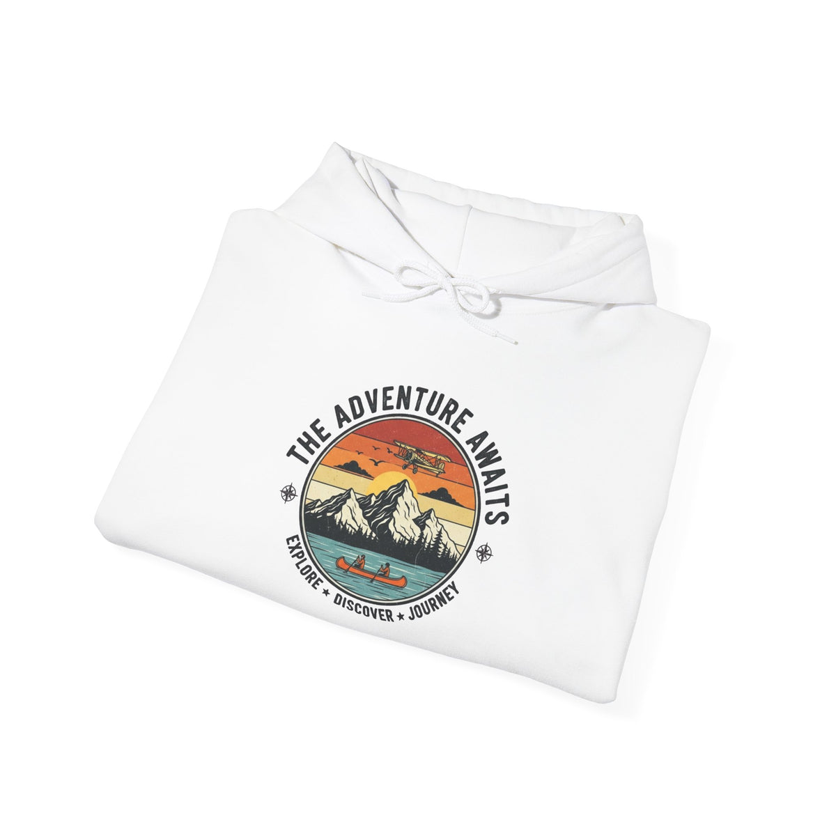 Adventure Awaits Heavy Blend Hooded Sweatshirt