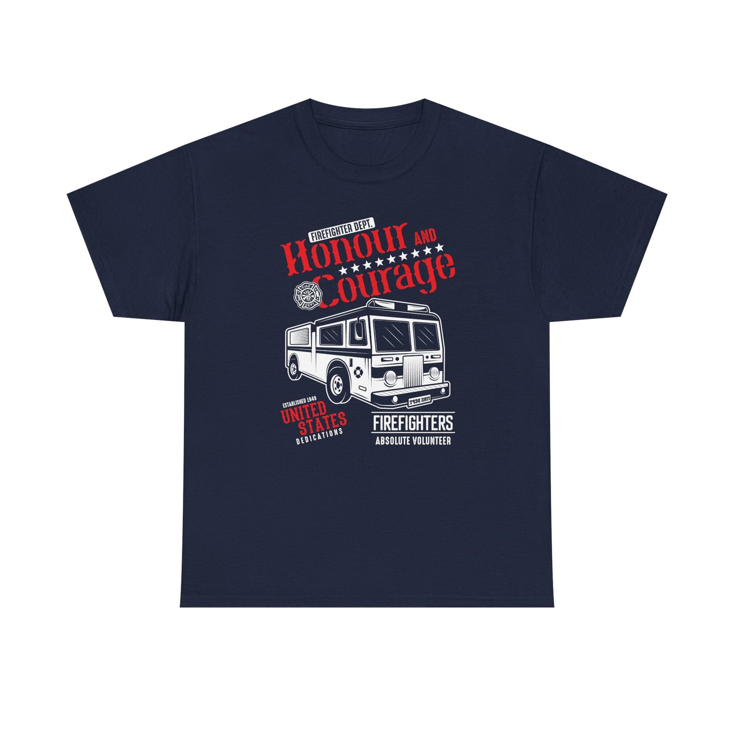 Honour and Courage Firetruck Men's Tee