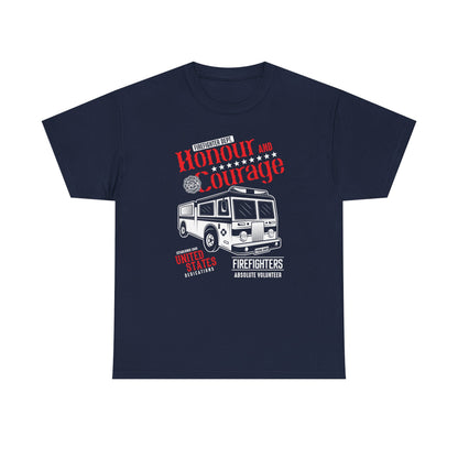 Honour and Courage Firetruck Men's Tee