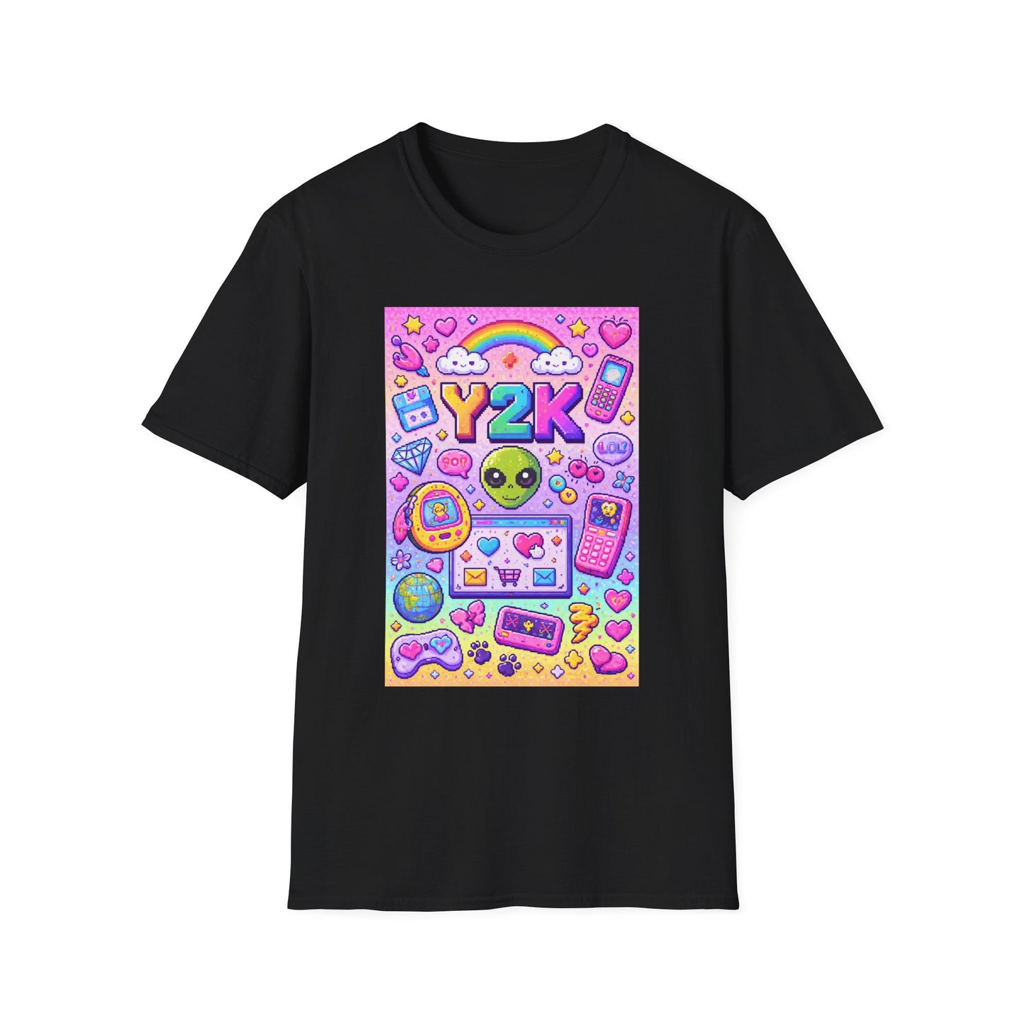 8Bit Y2K Retro Tech Graphic Women's T-Shirt