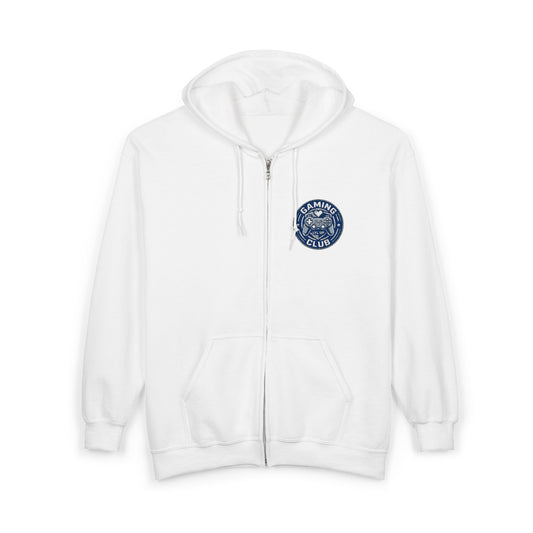 Gaming Club Embroidered Chest Logo Zipper Hooded Sweatshirt