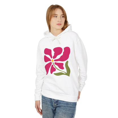Floral Abstract Flower Lightweight Women's Hooded Sweatshirt