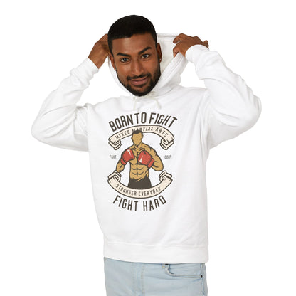 "Born to Fight" Lightweight Hooded Sweatshirt