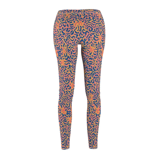 Abstract Leopard-Print Women's Leggings