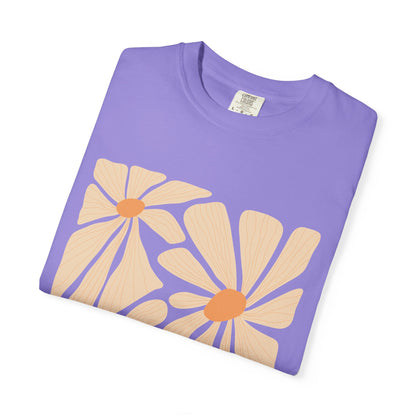Daisy Square Garment-Dyed Women's T-Shirt