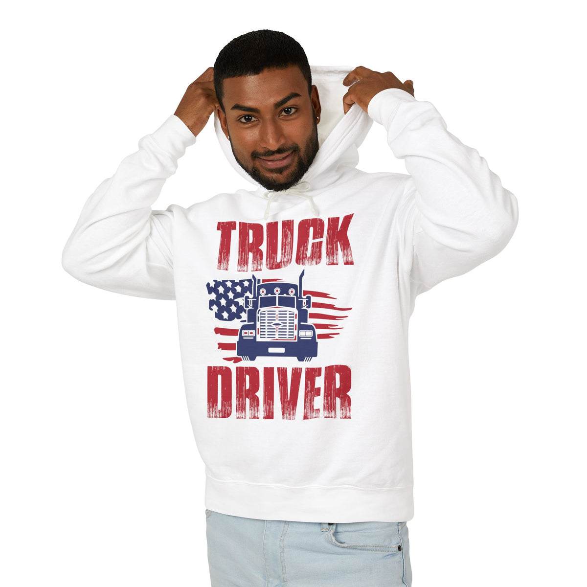 Truck Driver Lightweight Hooded Sweatshirt