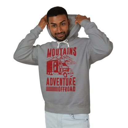 Mountains Adventure Offroad Lightweight Hooded Sweatshirt