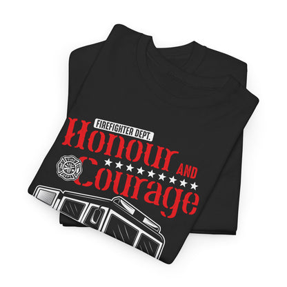 Honour and Courage Firetruck Men's Tee