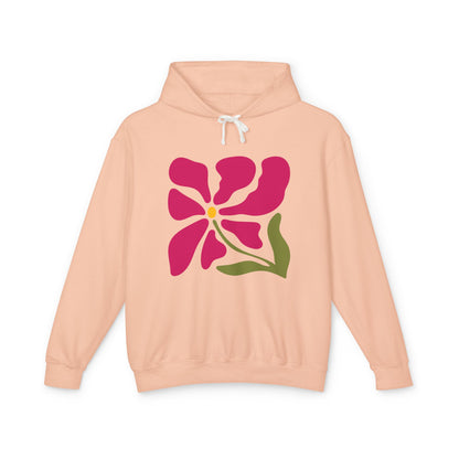 Floral Abstract Flower Lightweight Women's Hooded Sweatshirt