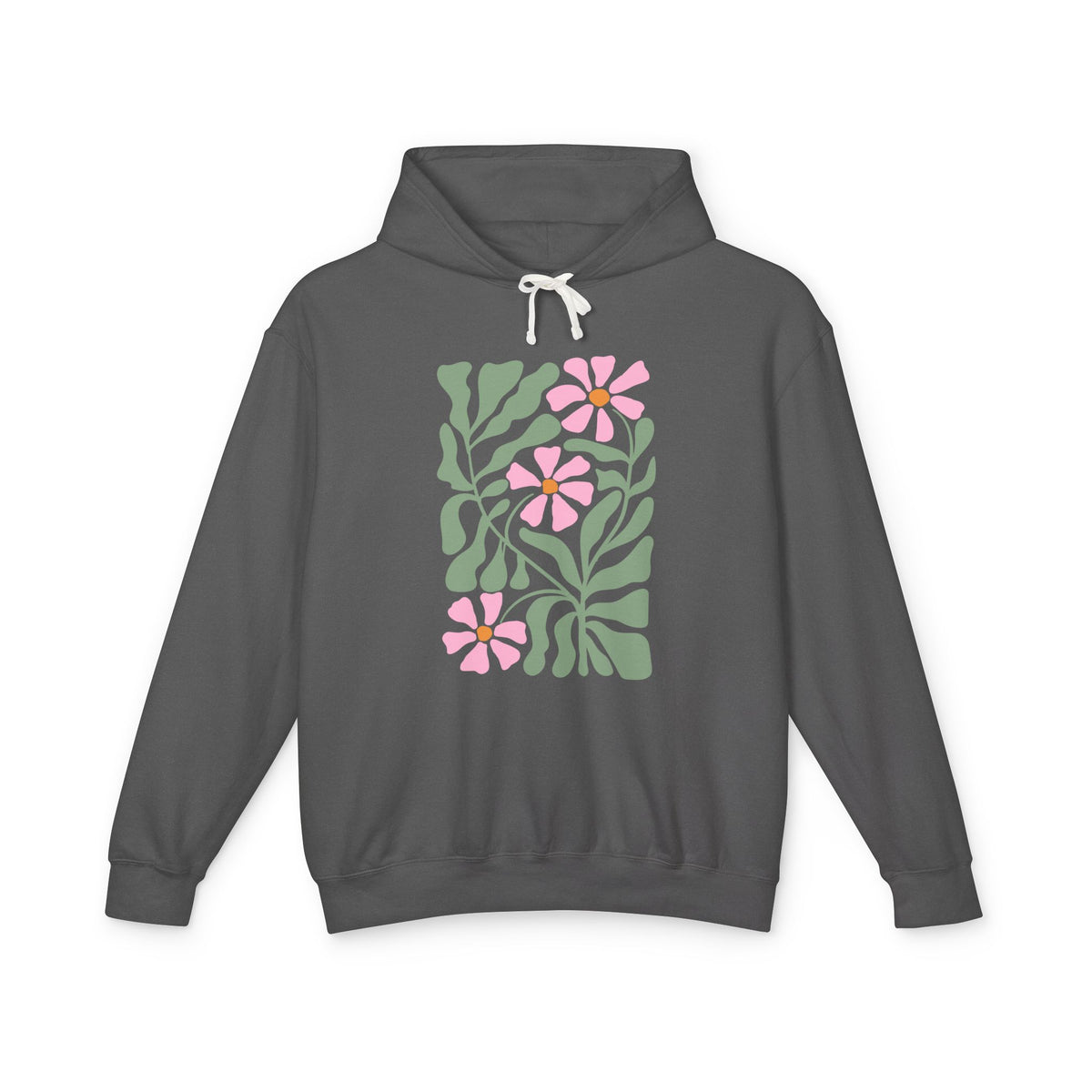 Botanical Floral Lightweight Women's Hooded Sweatshirt