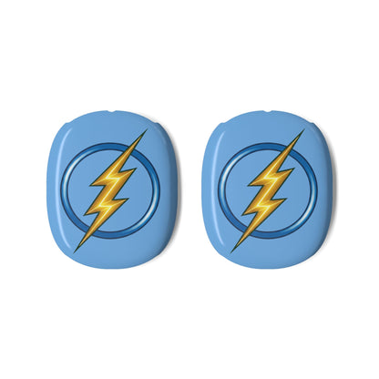 Lightning Bolt AirPods Max Shell Case Cover Gen 1 and Gen 2, Powder Blue