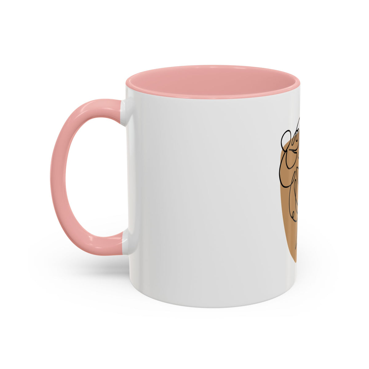 Abstract Line Art Woman Accent 110z Mug