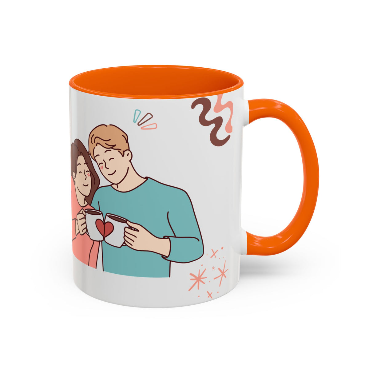 Cute Romantic Heart Design 11oz Mug