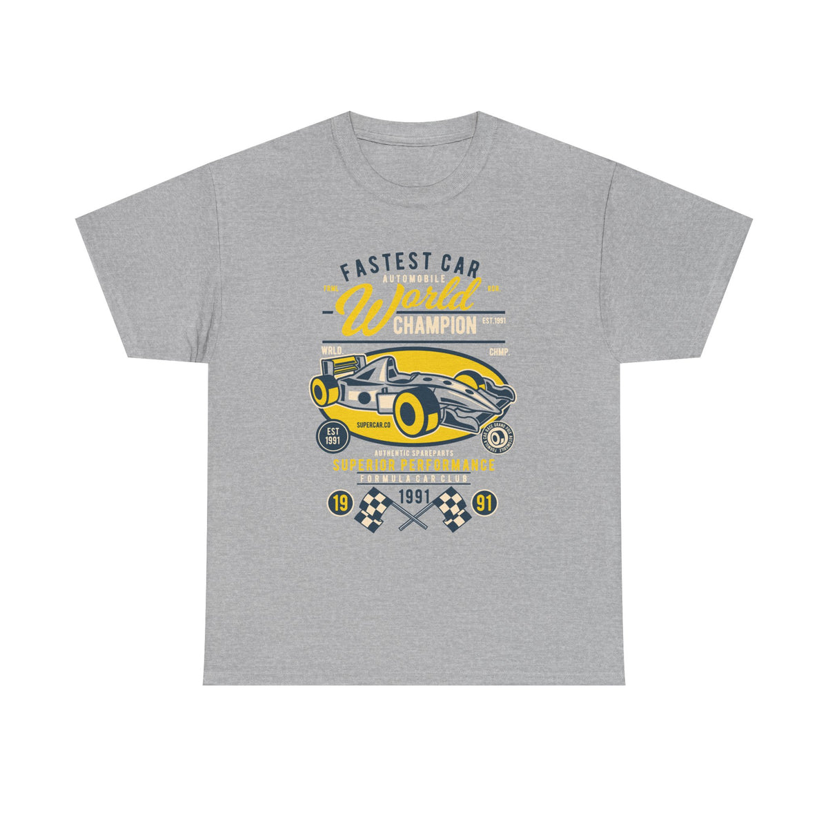 Fastest Car World Champion Vintage Auto Design T-Shirt