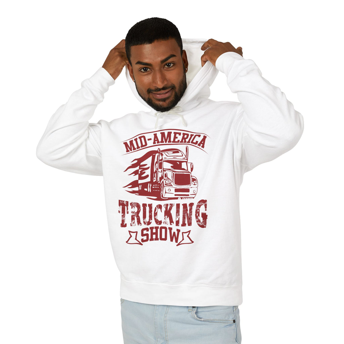 Mid-America Trucking Show Lightweight Hooded Sweatshirt