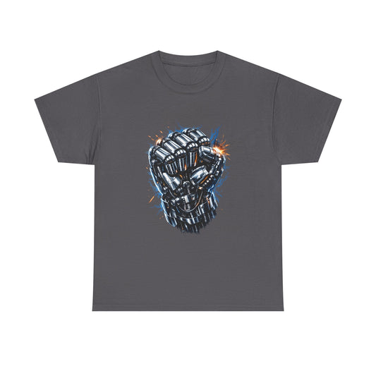 Black Mechanical Fist Men's T-Shirt