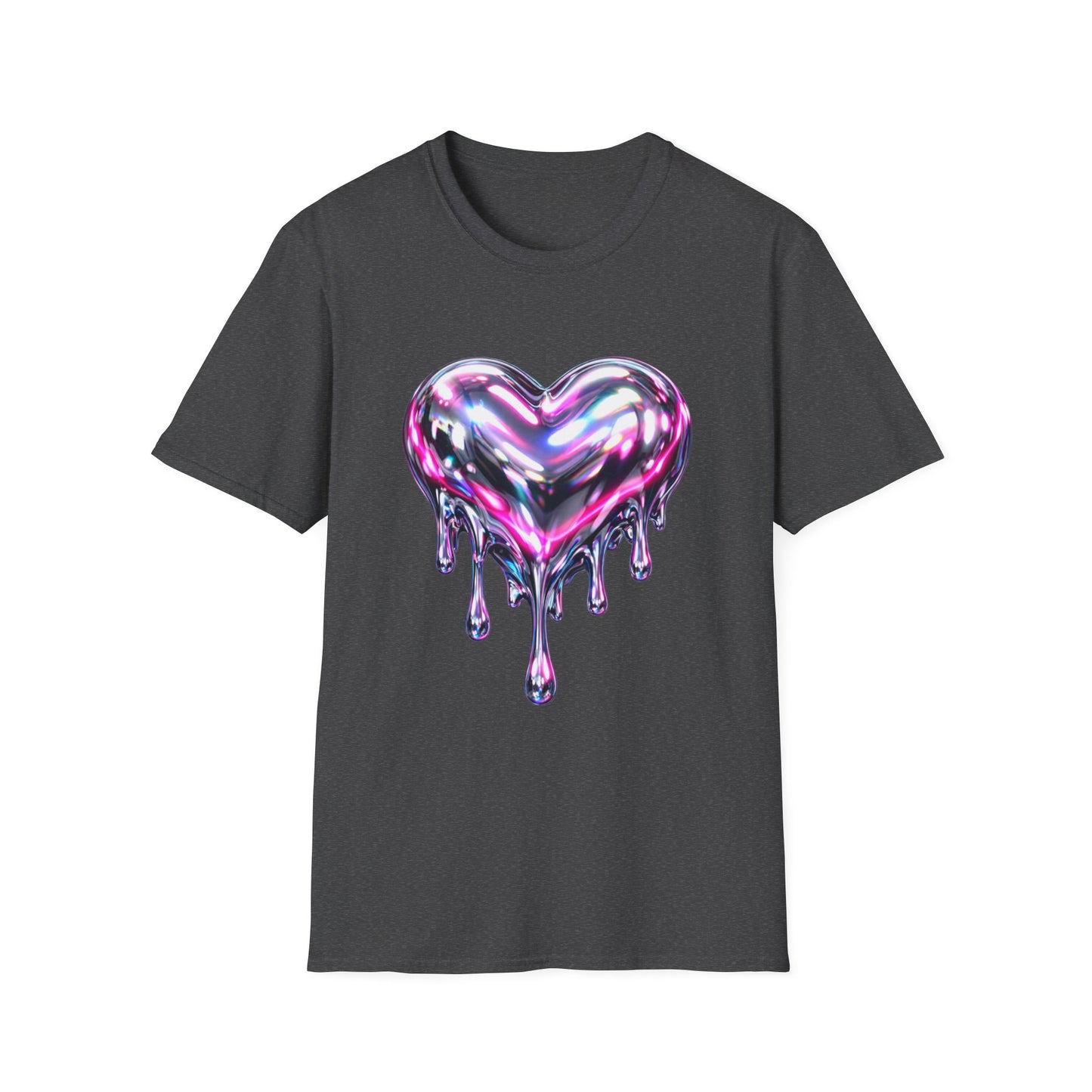 Liquid Chrome Heart Women's T-Shirt