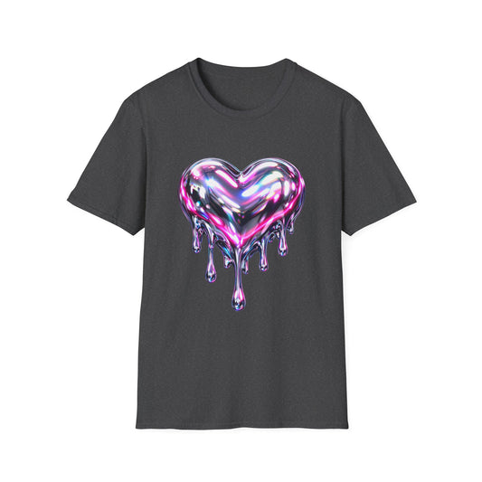 Liquid Chrome Heart Women's T-Shirt